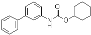 structure of CAS# 565460-15-3, N-[1,1'-Biphenyl]-3-ylcarbamic acid cyclohexyl ester