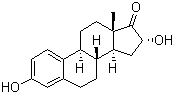 16alpha-羟基雌酚酮分子结构 (CAS 566-76-7)