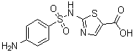 CAS # 5664-51-7, Sulfacarzole, 2-[[(4-Aminophenyl)sulfonyl]amino]-5-thiazolecarboxylic acid, NSC 35248, NSC 41840