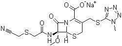 structure of CAS# 56796-39-5, Cefmetazole sodium