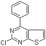 2-Chloro-4-phenylthieno[2,3-d]pyrimidine molecular structure (CAS 56844-18-9)
