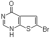 6-Bromothieno[2,3-d]pyrimidin-4(1H)-one molecular structure (CAS 56844-40-7)