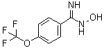 N-羟基-4-(三氟甲氧基)苯甲脒分子结构 (CAS 56935-71-8)