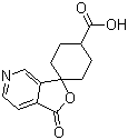 1'-Oxo-spiro[cyclohexane-1,3'(1'H)-furo[3,4-c]pyridine]-4-carboxylic acid molecular structure (CAS 569351-62-8)