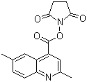 2,6-二甲基-4-喹啉羧酸 N-羟基丁二酰亚胺酯分子结构 (CAS 569355-30-2)
