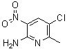 structure of CAS# 56960-82-8, 5-Chloro-6-methyl-3-nitro-2-pyridinamine