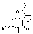 structure of CAS# 57-33-0, Pentobarbital sodium