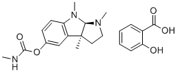 structure of CAS# 57-64-7, Physostigmine salicylate