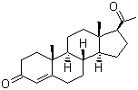CAS # 57-83-0, Progesterone, Progestin, Lutren, Lutein, Flavolutan, Corporin, Luteal hormone, 4-Pregnene-3,20-dione