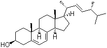 Ergosterol molecular structure (CAS 57-87-4)