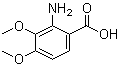 structure of CAS# 5701-87-1, 2-Amino-3,4-dimethoxybenzoic acid