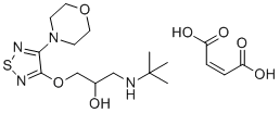 structure of CAS# 57073-55-9, rac Timolol Maleate