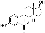 6-酮雌二醇分子结构 (CAS 571-92-6)
