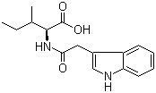 structure of CAS# 57105-45-0, N-(3-Indolylacetyl)-L-isoleucine
