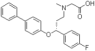 CAS 登录号：571147-18-7, ALX 5407, N-[(3R)-3-([1,1'-联苯]-4-氧基)-3-(4-氟苯基)丙基]-N-甲基甘氨酸