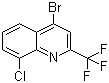 4-溴-8-氯-2-(三氟甲基)喹啉分子结构 (CAS 57124-18-2)