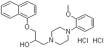 Naftopidil dihydrochloride molecular structure (CAS 57149-07-2)