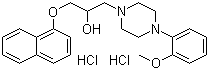 Naftopidil dihydrochloride molecular structure (CAS 57149-08-3)