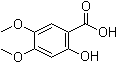 structure of CAS# 5722-93-0, 2-羟基-4,5-二甲氧基苯甲酸