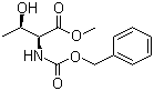 N-苄氧羰酰基-L-苏氨酸甲酯分子结构 (CAS 57224-63-2)