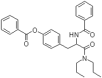 structure of CAS# 57227-08-4, alpha-(苯甲酰氨基)-4-(苯甲酰氧基)-N,N-二丙基苯丙酰胺