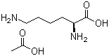 structure of CAS# 57282-49-2, L-Lysine monoacetate
