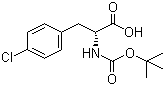 structure of CAS# 57292-44-1, Boc-4-chloro-D-phenylalanine
