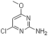 2-Amino-4-chloro-6-methoxypyrimidine molecular structure (CAS 5734-64-5)