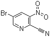 structure of CAS# 573675-25-9, 5-Bromo-3-nitropyridine-2-carbonitrile