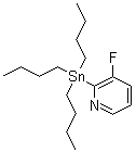 3-氟-2-(三丁基锡烷基)吡啶分子结构 (CAS 573675-60-2)