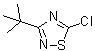 3-叔丁基-5-氯-1,2,4-噻二唑分子结构 (CAS 57370-16-8)