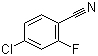 structure of CAS# 57381-51-8, 4-氯-2-氟苯腈