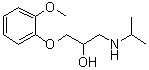 CAS # 5741-22-0, Moprolol, 1-(2-Methoxyphenoxy)-3-[(1-methylethyl)amino]-2-propanol