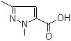 1,3-Dimethylpyrazole-5-carboxylic acid molecular structure (CAS 5744-56-9)