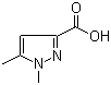 1,5-Dimethylpyrazole-3-carboxylic acid molecular structure (CAS 5744-59-2)