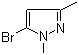 structure of CAS# 5744-70-7, 5-Bromo-1,3-dimethyl-1H-pyrazole