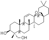 CAS 登录号：57475-62-4, 16-脱氧柴胡甙元 F