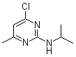 structure of CAS# 5748-34-5, 4-氯-2-(异丙基氨基)-6-甲基嘧啶