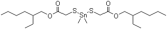 structure of CAS# 57583-35-4, Methyltin mercaptide
