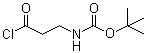 N-tert-Butoxycarbonyl-beta-alanyl chloride molecular structure (CAS 57591-79-4)