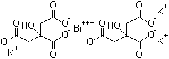 structure of CAS# 57644-54-9, Bismuth tripotassium dicitrate