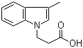 3-(3-甲基-1H-吲哚-1-基)丙酸分子结构 (CAS 57662-47-2)