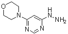 structure of CAS# 5767-36-2, 4-(6-Hydrazinyl-4-pyrimidinyl)morpholine