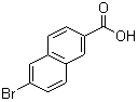 6-溴-2-萘甲酸分子结构 (CAS 5773-80-8)