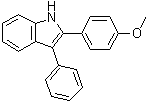 CAS # 5782-11-6, 2-(4-Methoxyphenyl)-3-phenyl-1H-indole