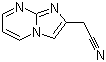 Imidazo[1,2-a]pyrimidine-2-acetonitrile molecular structure (CAS 57892-72-5)