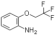 structure of CAS# 57946-60-8, 2-(2,2,2-Trifluoroethoxy)benzenamine