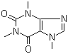 structure of CAS# 58-08-2, Caffeine
