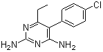 CAS # 58-14-0, Pyrimethamine, 2,4-Diamino-5-(p-chlorophenyl)-6-ethylpyrimidine, 5-(4-Chlorophenyl)-6-ethyl-2,4-pyrimidinediamine