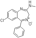 CAS 登录号：58-25-3, 氯氮卓, 甲氨二氮卓, 7-氯-2-甲氨基-5-苯基-3H-1,4-苯并二氮杂卓-4-氧化物
